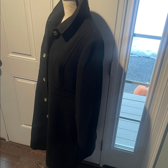 Elegant Black Women's Coat JCREW SIZE 16 WOOL COAT —WORN 2’s - Picture 3 of 8